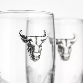 Набор бокалов для шампанского "Бык" на 2 персоны